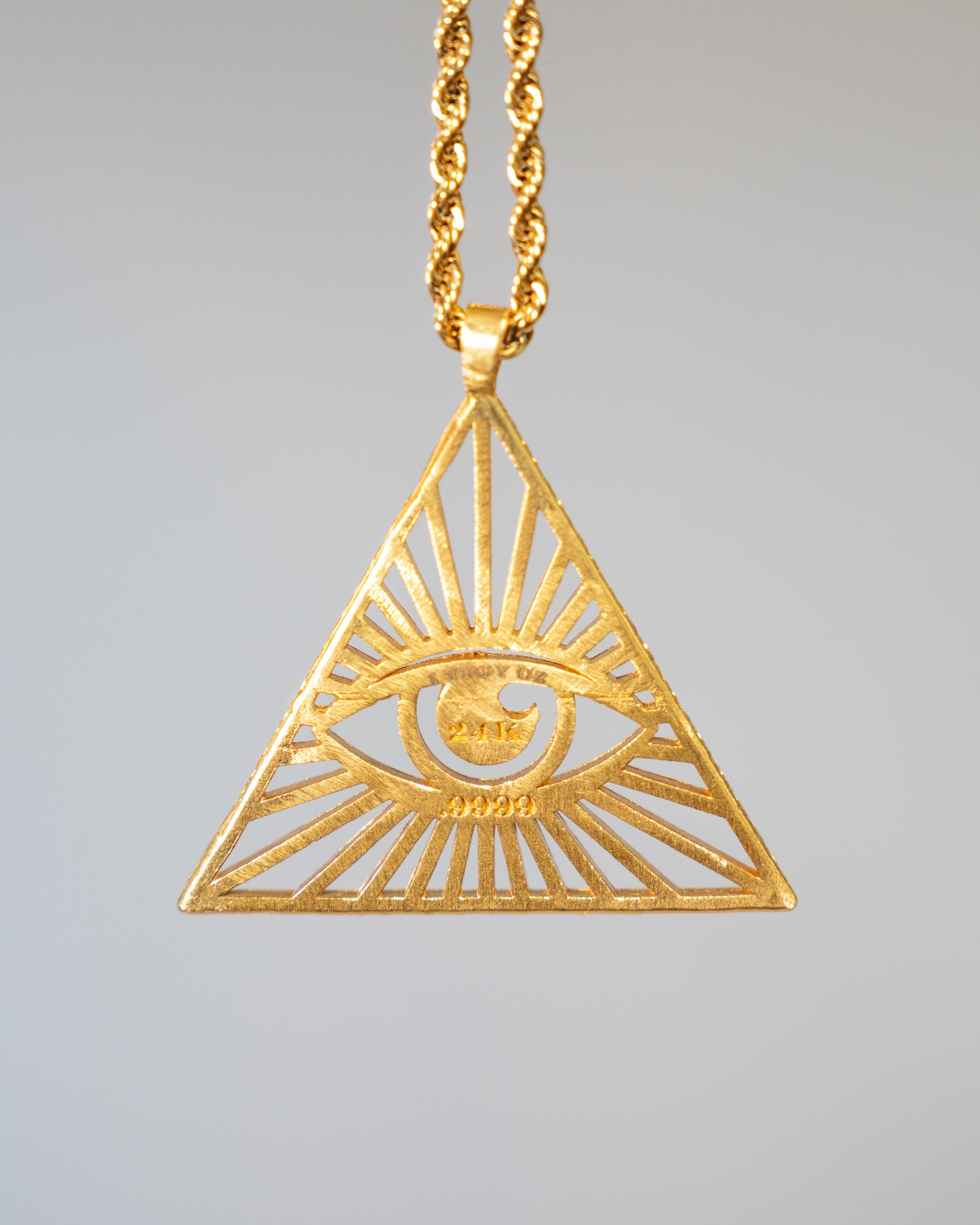 Eye of providence 24K .9999 Fine Gold Pendant – 1 Troy Ounce