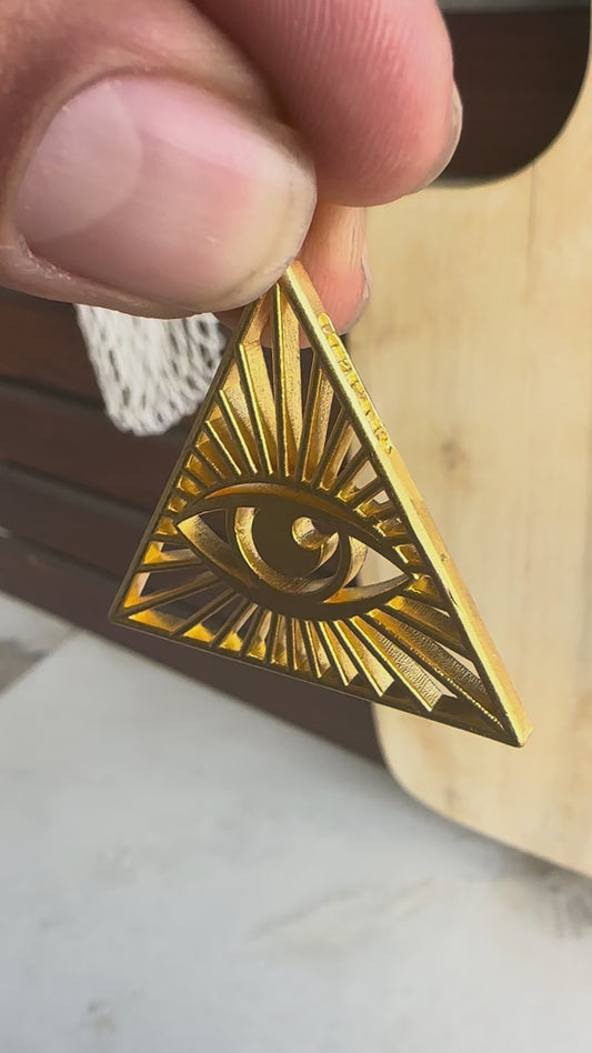 Eye of providence 24K .9999 Fine Gold Pendant – 1 Troy Ounce